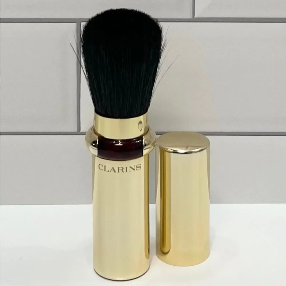Clarins Gold Retractable Powder Brush